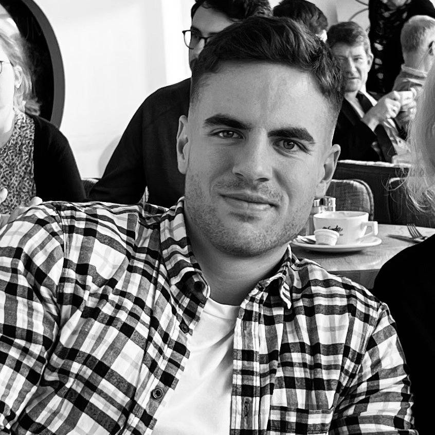 Autor Johannes Max Harms auf einer Veranstaltung zur allgemeinen Gesundheit